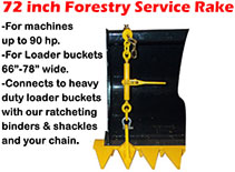 72 inch Forestry Service Rake